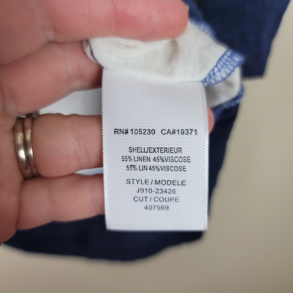 FIRM Joie Blue/White/Navy Stripe Top size S - Picture 4 of 6